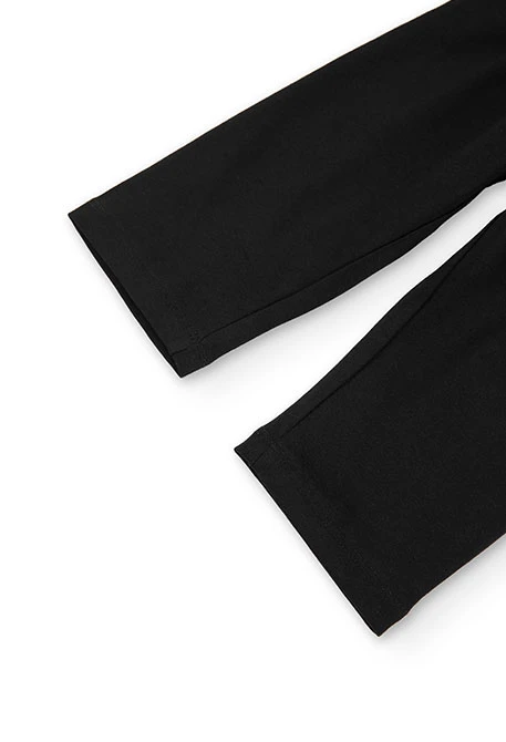 Schwarze Caprileggings für Mädchen