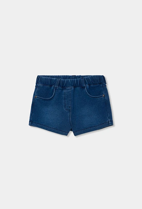 Short felpa denim blau