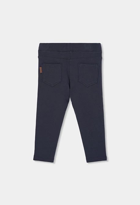 Grey girl's plush trousers