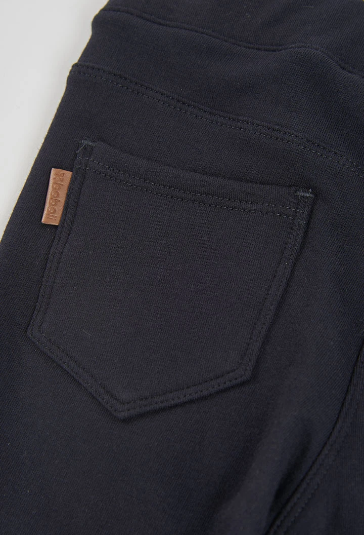 Schwarze Plüschhose für Mädchen