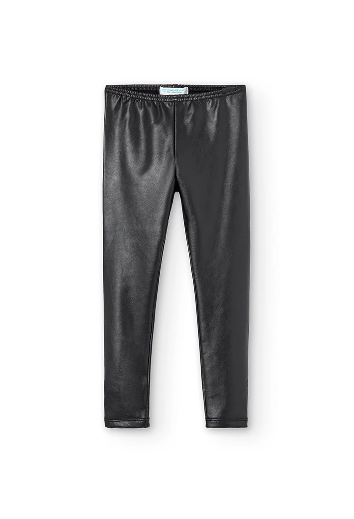 Legging polipiel negro