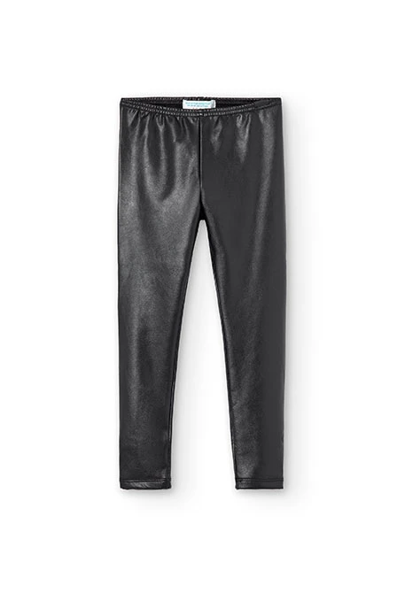 Legging polipiel negro