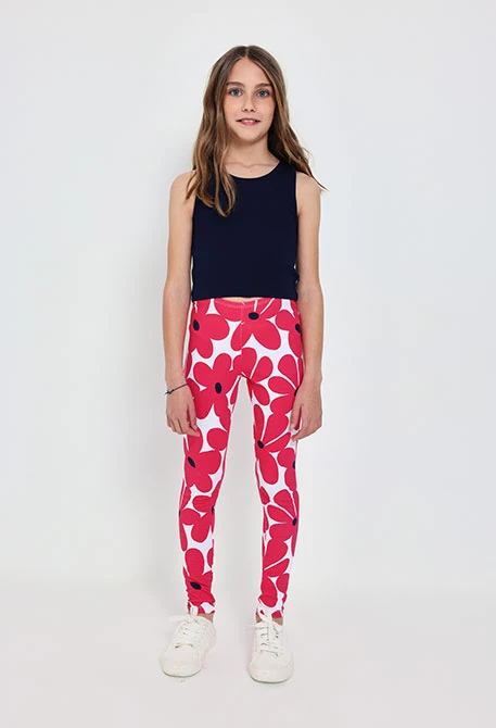 Top básico de punto para niña en color azul marino