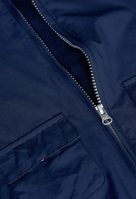 Basic-Parka aus Funktionsgewebe für Mädchen in Marineblau