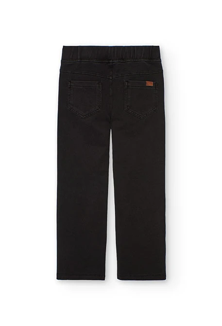 Pantalón niña de punto negro