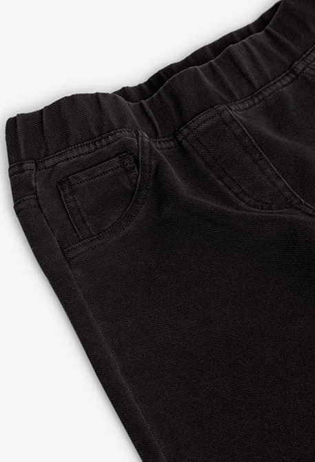 Pantalón niña de punto negro