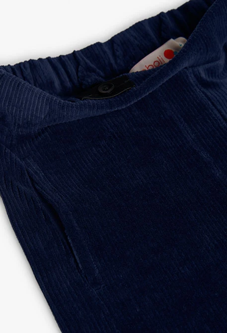 Pantalón niña de pana azul