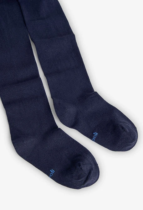 Collant en maille bleu