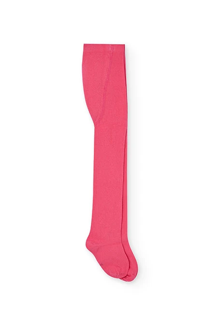 Erdbeerfarbener Strickstrumpfhose