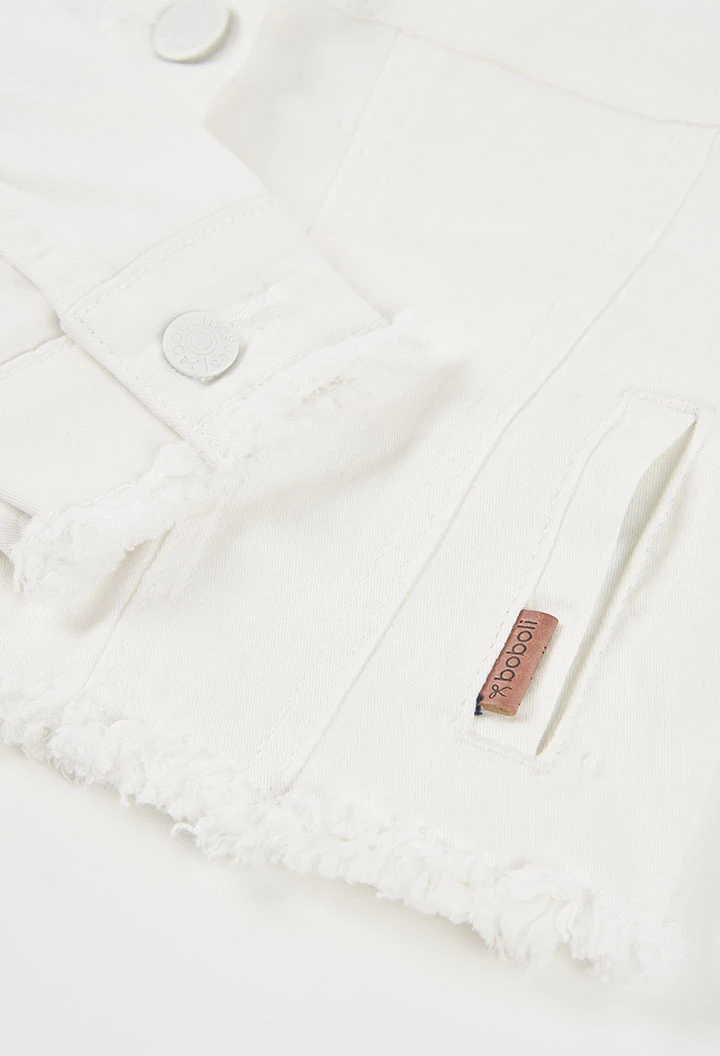 Chaqueta niña blanco