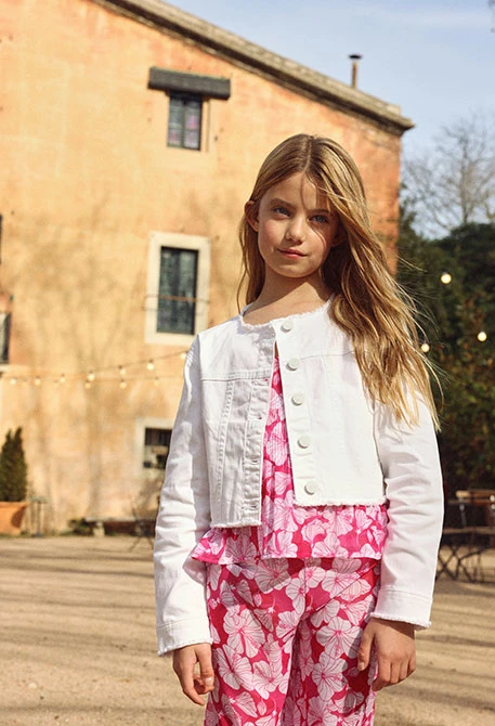 Giacca bambina bianca