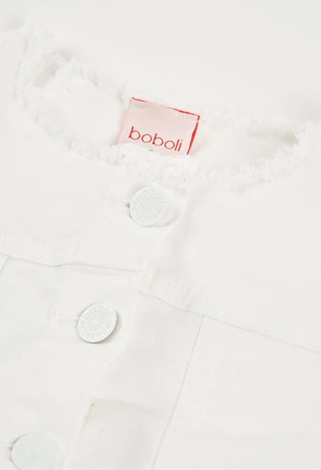 Chaqueta niña blanco