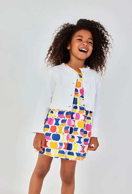 Chaqueta niña blanco