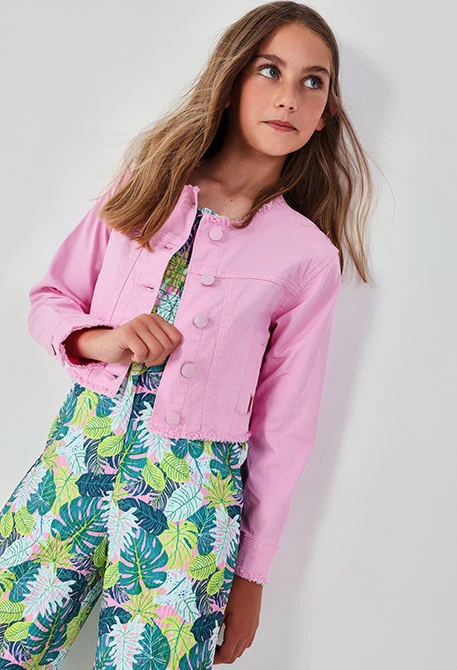 Rosa Mädchenjacke