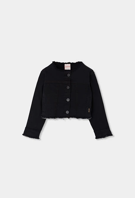 Veste noire pour fille