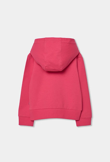 Mädchenjacke mit Kapuze in Rot