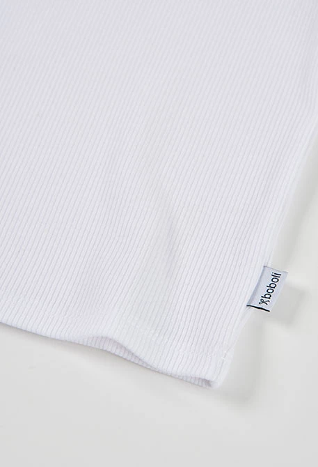 T-shirt fille en coton blanc