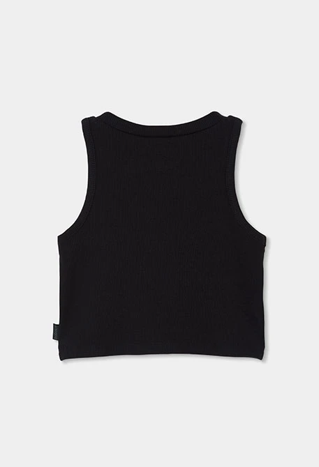 Mädchen Tanktop schwarze Baumwolle