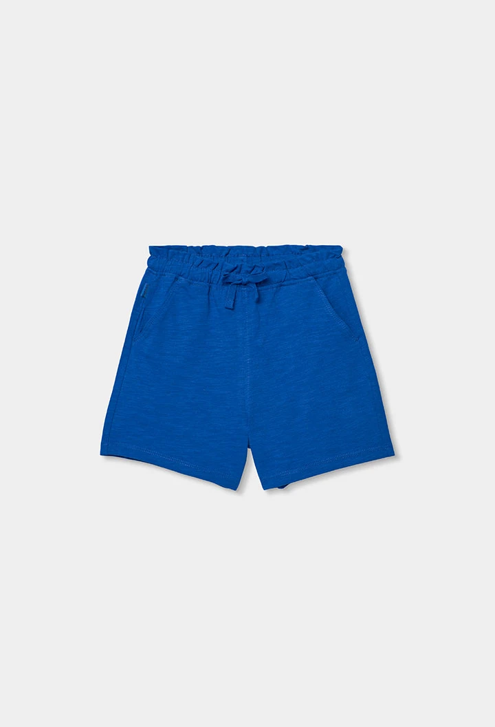 Shorts algodón azul