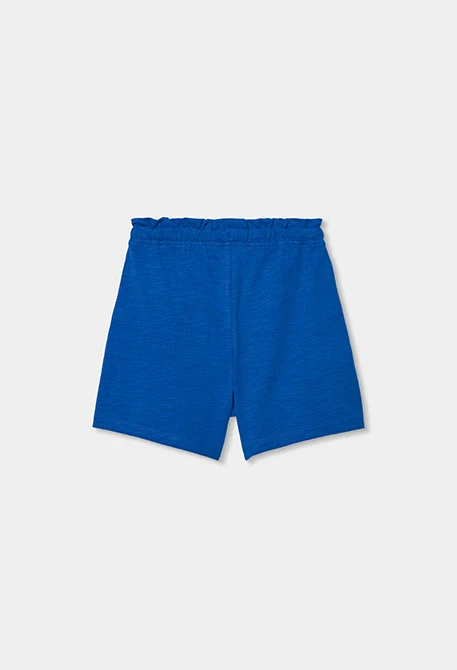 Shorts cotó blau