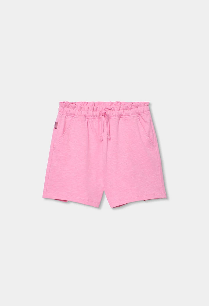 Short en coton rose