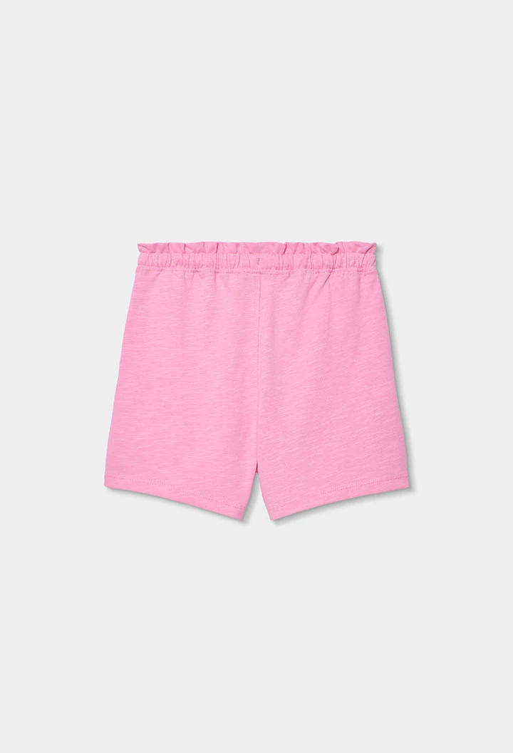 Shorts algodón rosa