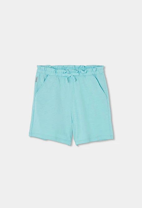 Shorts algodón azul celeste