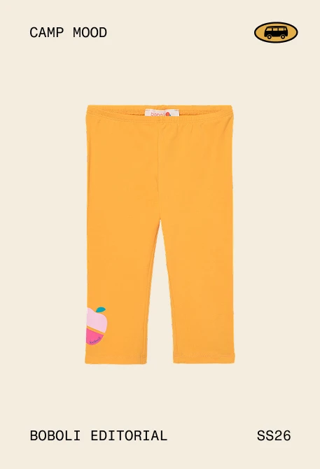 Leggings pirata cotone giallo