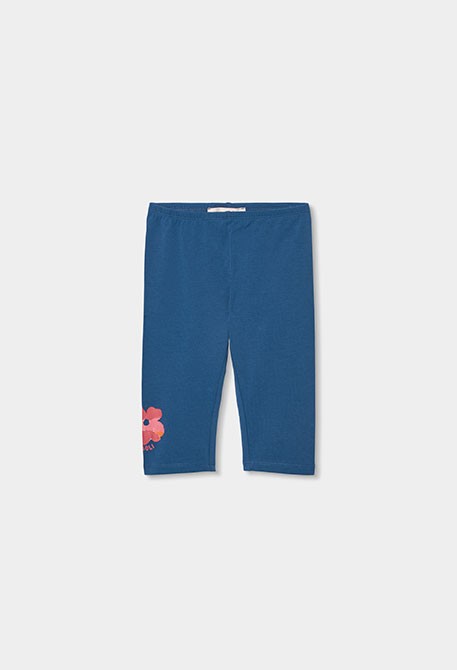 Leggings corsaires en coton bleu marine