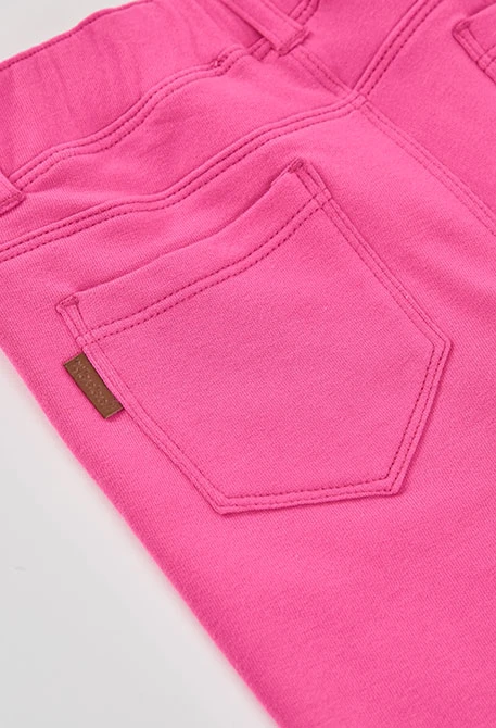 Pantalons nena cotó en fúcsia