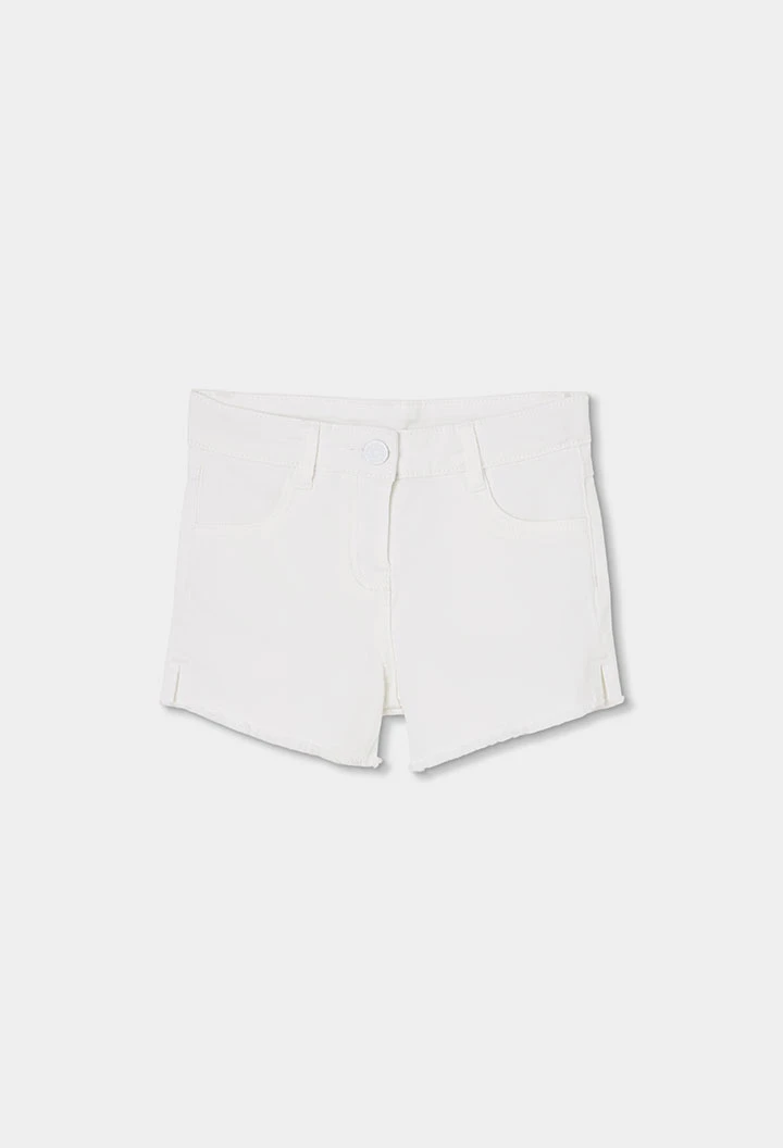 Short algodón blanco