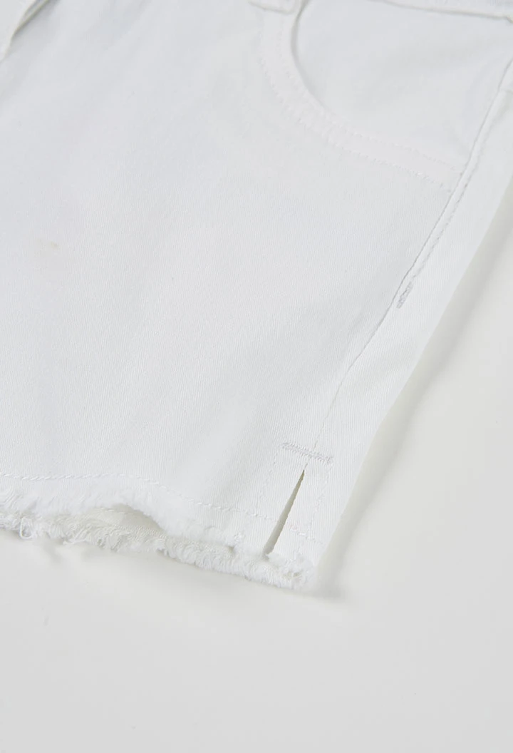 Short algodón blanco