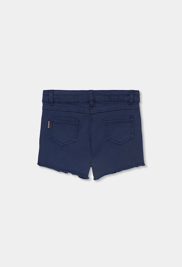 Short cotó blau marí