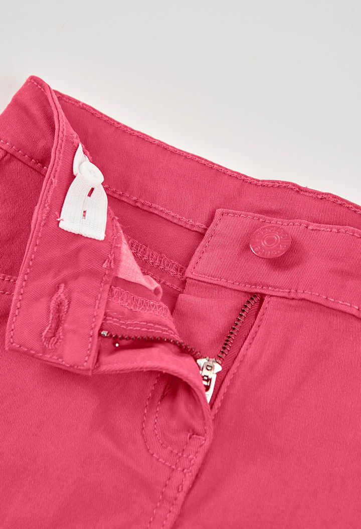 Pantaloncini di cotone rosso