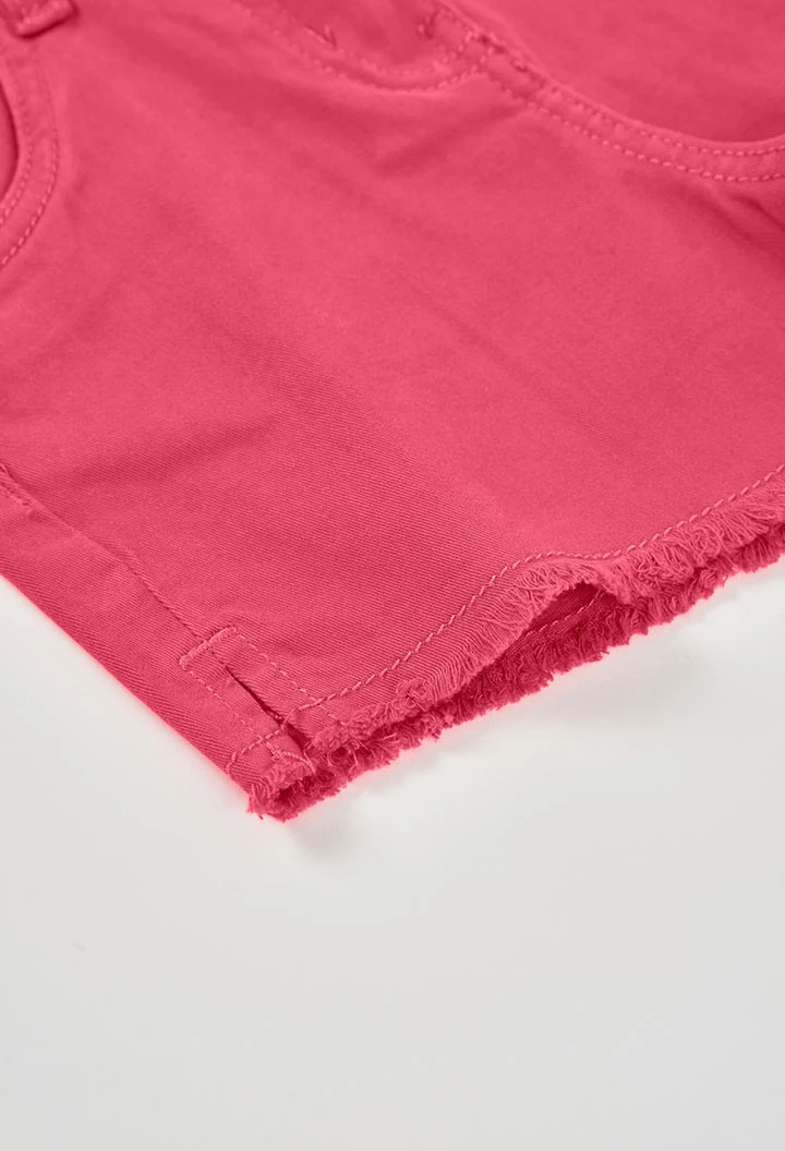 Pantaloncini di cotone rosso