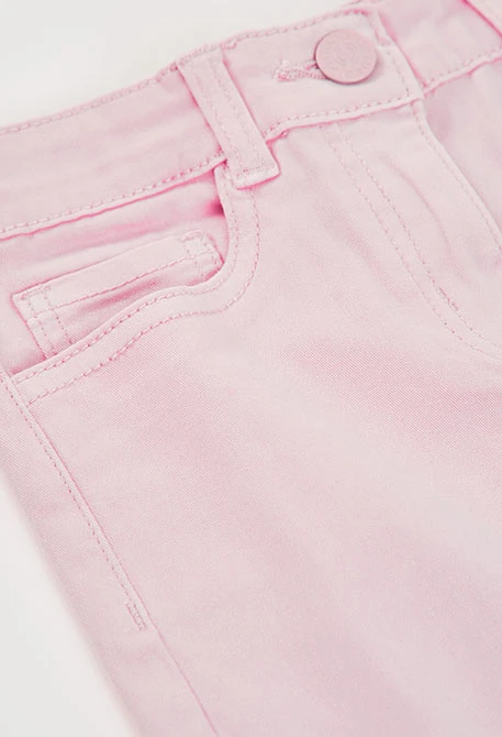 Girls? red cotton trousers