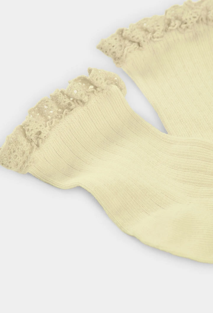 Lot de chaussettes en coton avec fleurs