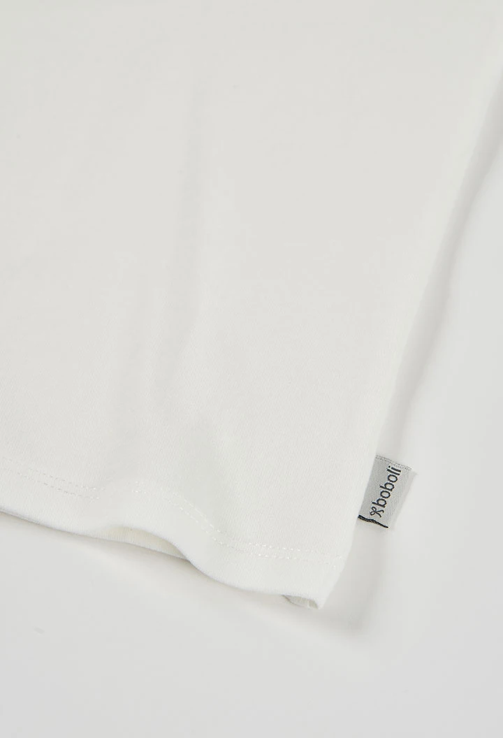 Mädchen-Tanktop aus weißer Baumwolle