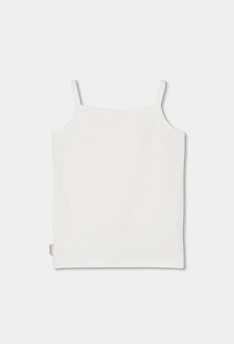 Canotta bambina cotone bianco