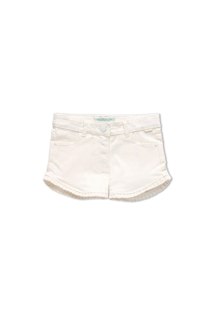 Short en toile pour fille