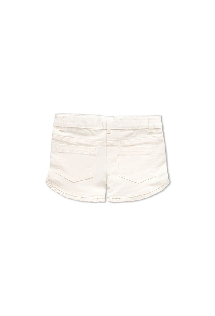 Short en toile pour fille