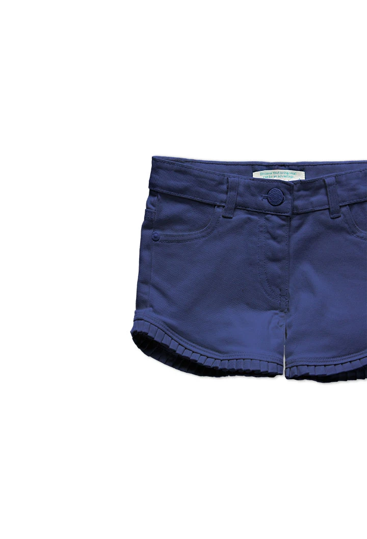 Short en toile pour fille