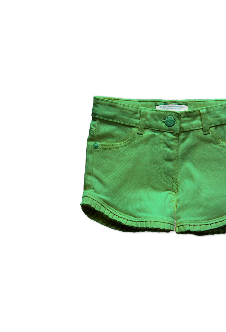 Short en toile pour fille