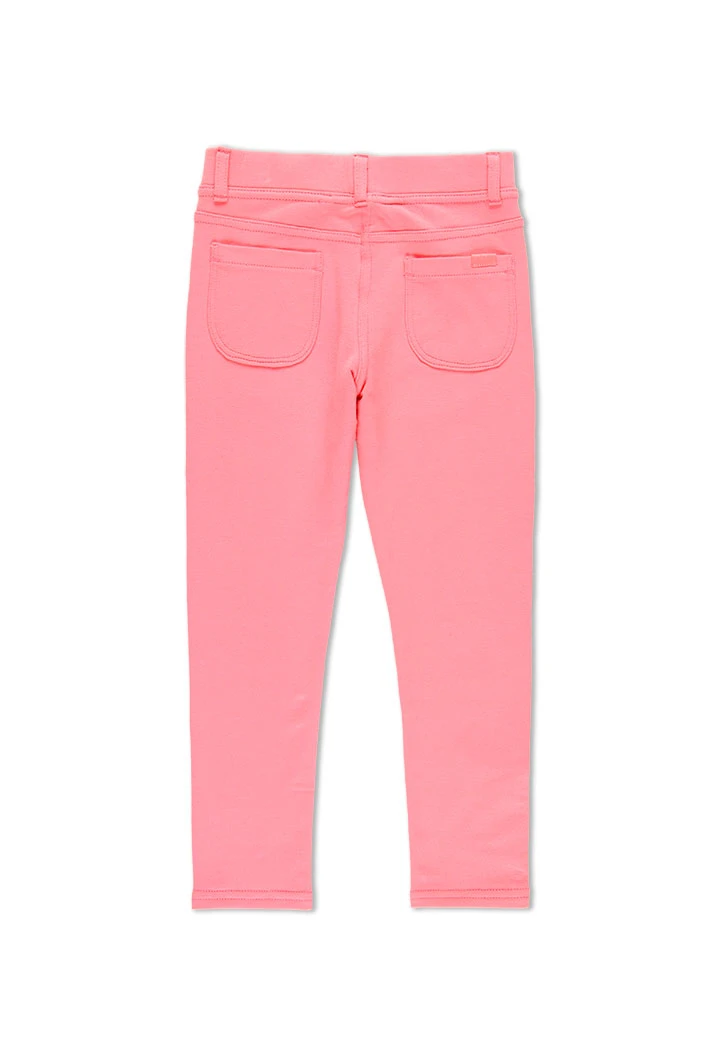 Pantalon en molleton stretch basic pour fille