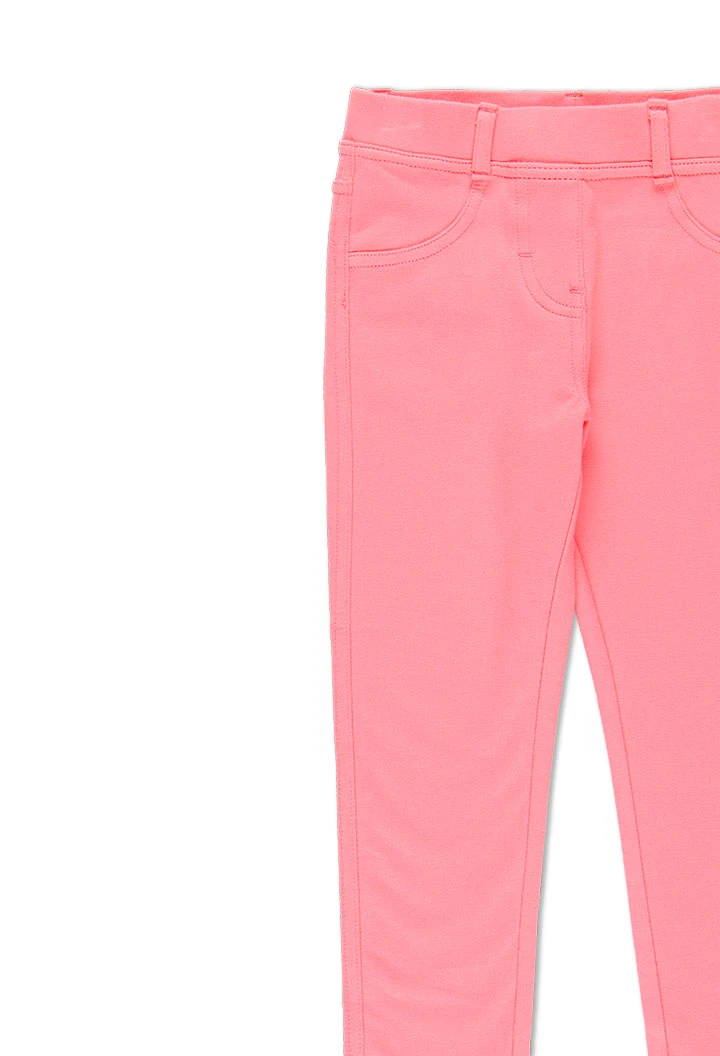 Pantalon en molleton stretch basic pour fille