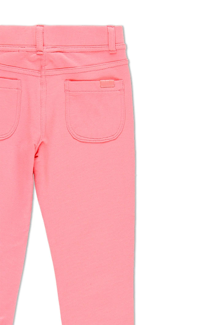 Pantalon en molleton stretch basic pour fille