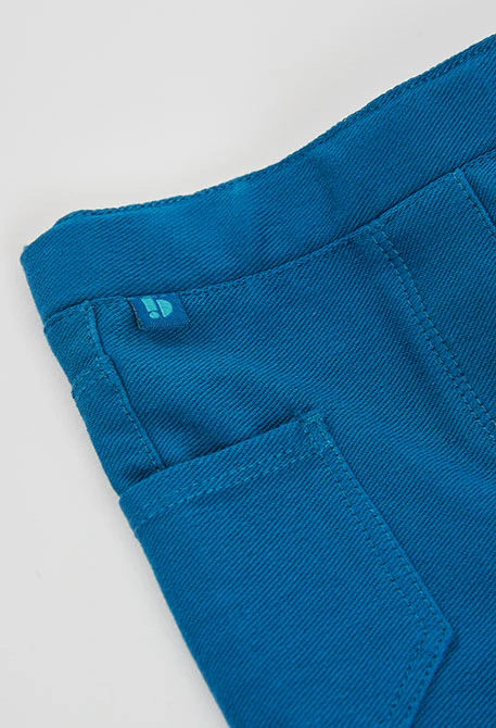 Pantalon fille vert en maille
