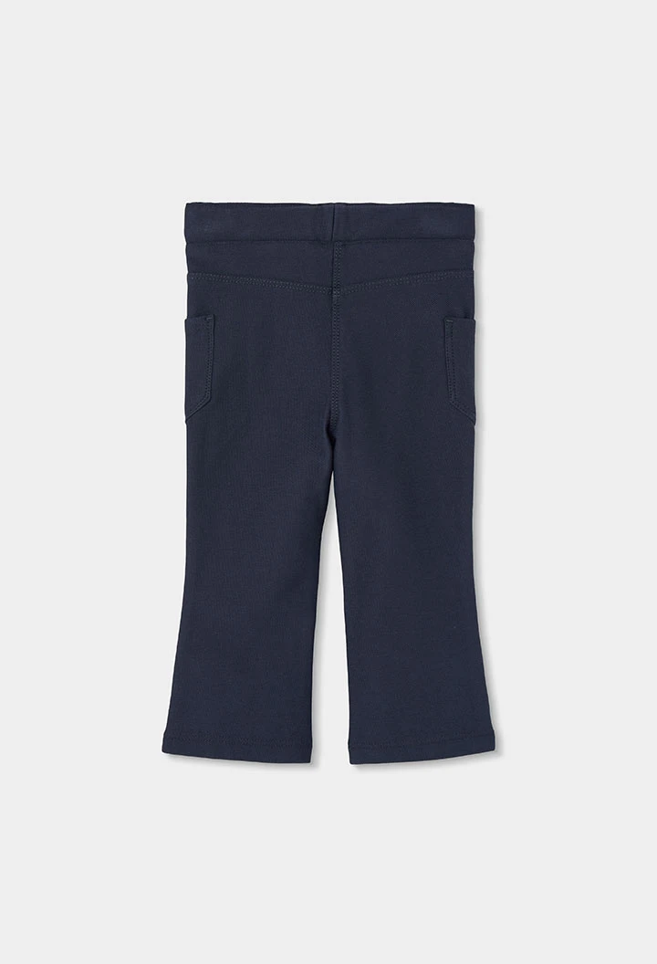 Pantalon fille gris avec poches