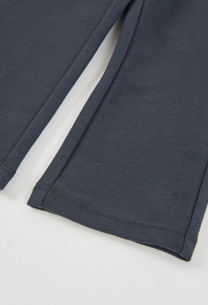 Pantalon fille gris avec poches