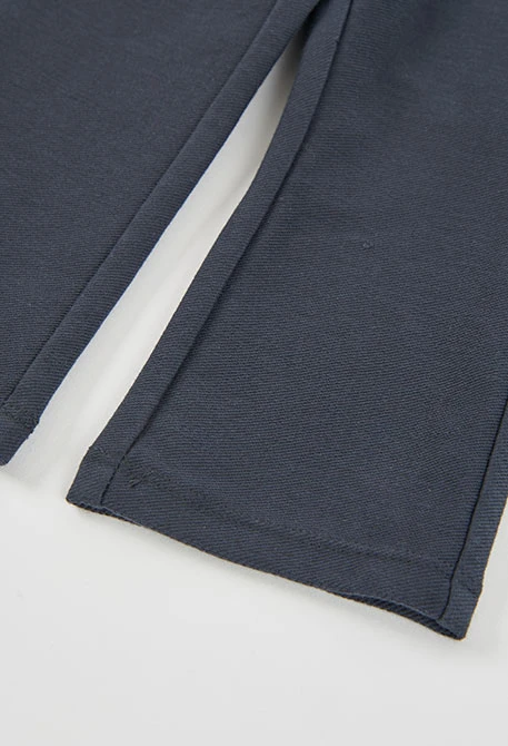 Pantalon fille gris avec poches